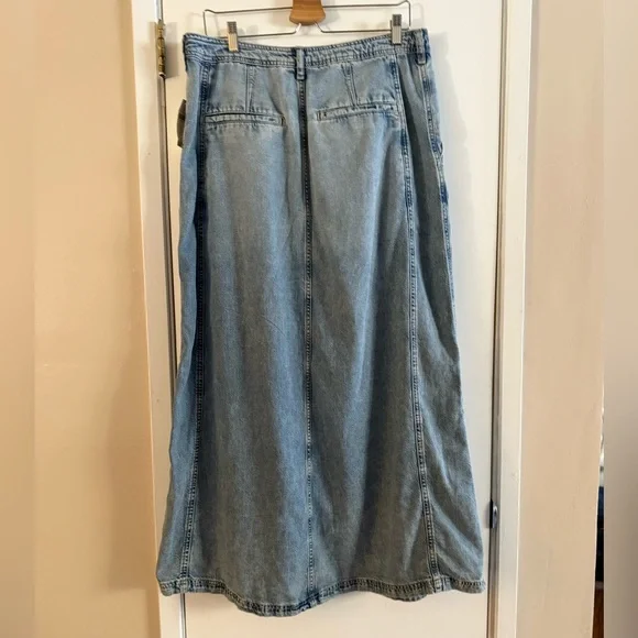 Anthropologie Pilcro Slouchy Trouser Midi Skirt - Picture 5 of 5